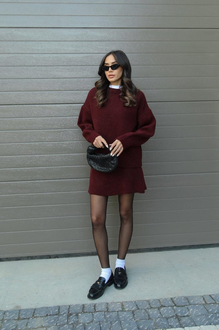 Elsie | Knitted Set (Top + Skirt)