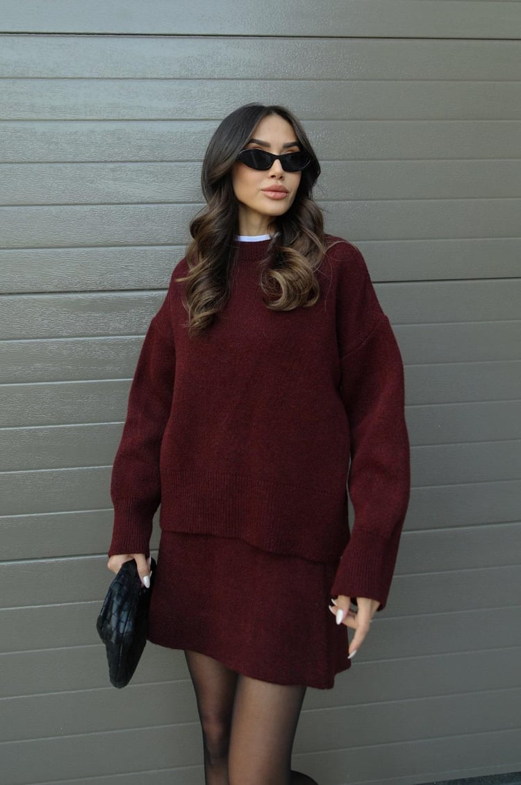 Elsie | Knitted Set (Top + Skirt)