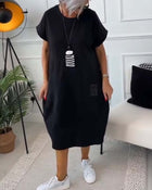 Cleo - Stylish Short Sleeved Dress