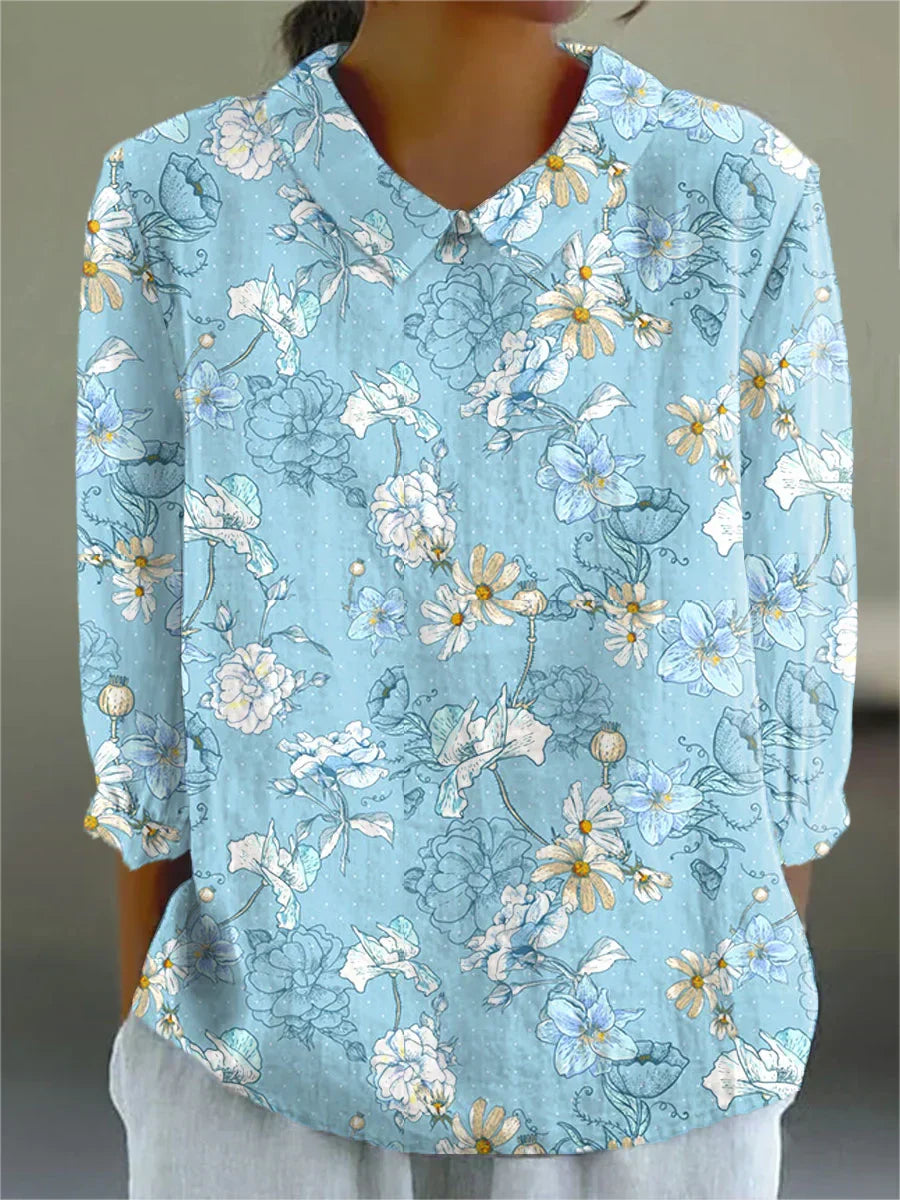 Clarissa | Vintage Colourful Blouse