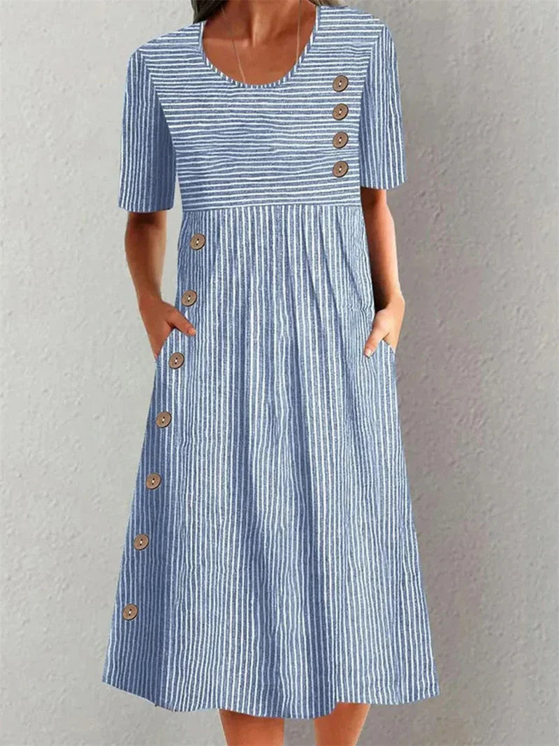 Melany | Striped Summer Dress