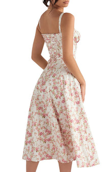 Oakley - Elegant French Style Belted Strap Dress