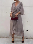 Aveline | Elegant Chiffon V-Neck Dress