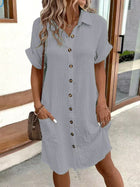 Susan | Classic Buttoned Casual Dress