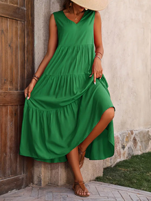 Lone - Casual Loose-Fit Dress with Ruffle Hem