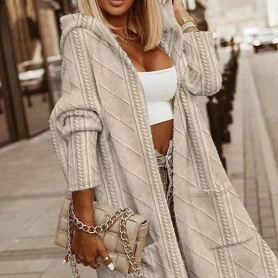 Jessie | Extended Length Hooded Cardigan