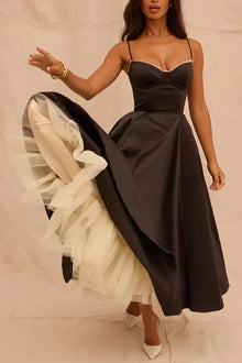Minerva - Luxury Spaghetti Strap Princess Dress