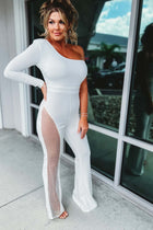 Zelorava | Asymmetrical Rhinestone Jumpsuit