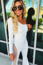 Zelorava | Asymmetrical Rhinestone Jumpsuit