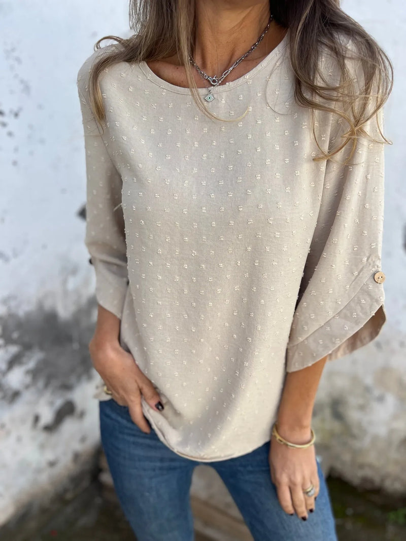 Ariane | Elegant Polka Dot Blouse