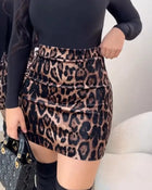 Zora | Leopard Print Bodycon Skirt