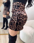 Zora | Leopard Print Bodycon Skirt