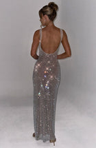 Aubrielle - Stunning Square Neck Bodycon Maxi Dress