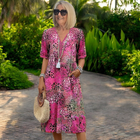 Audrey - Bohemian Printed Dress