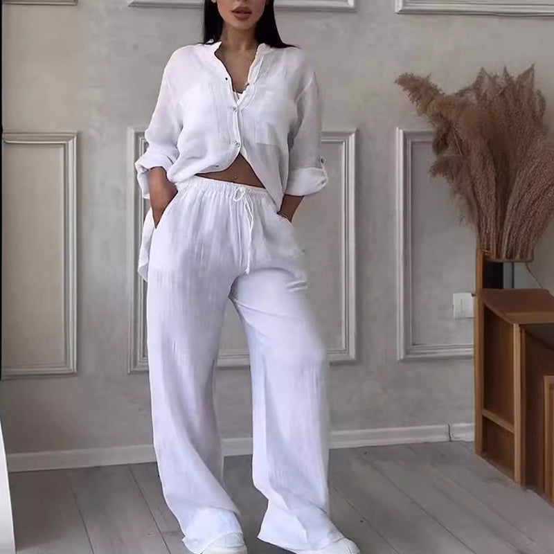 Isla | Button-Up Shirt and Pants Set