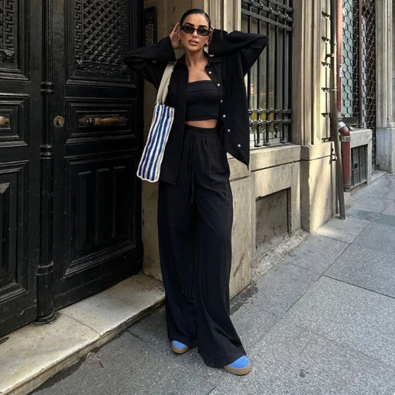Isla | Button-Up Shirt and Pants Set