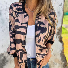 Salomé | Zip-Up Zebra Print Jacket