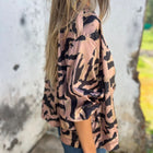 Salomé | Zip-Up Zebra Print Jacket