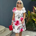 Lyra - Graceful Floral Elegance Dress