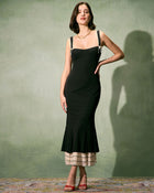 Naomi | Fitted Maxi Dress with Sweetheart Neckline