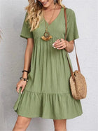 Elisa | Tummy-Control Retro V-Neck Dress