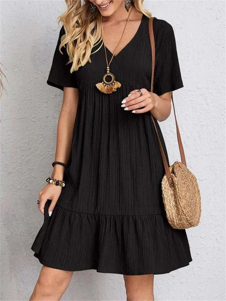 Elisa | Tummy-Control Retro V-Neck Dress