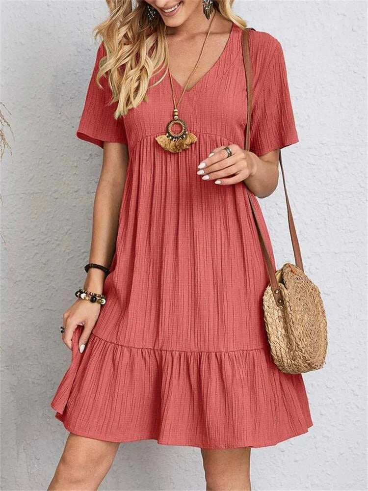 Elisa | Tummy-Control Retro V-Neck Dress